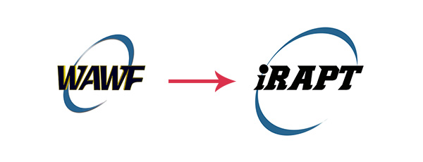 Picture of WAWF logo next to iRAPT logo